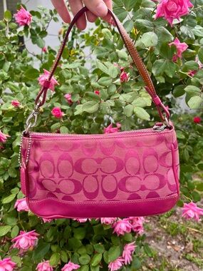 Coach Pink Signature Demi